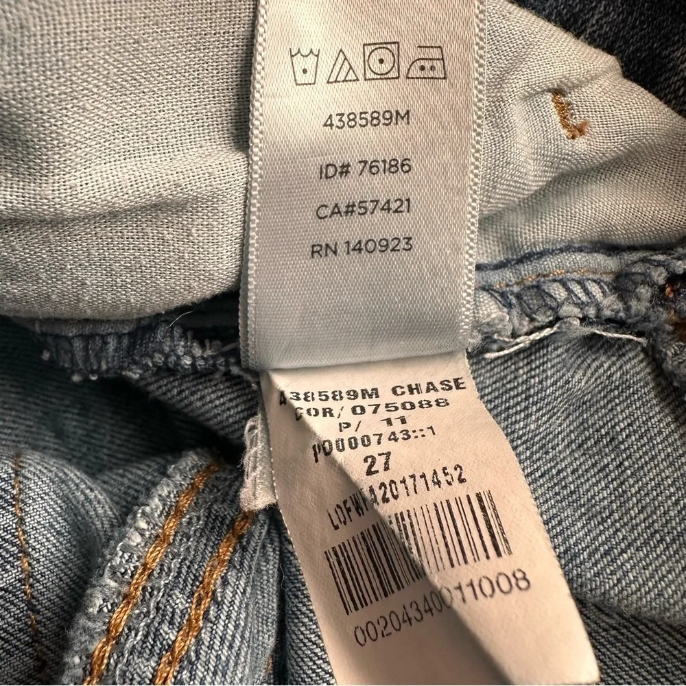 Loft Women's Modern Skinny Distressed Blue Jeans Size 27/4 - Picture 10 of 10